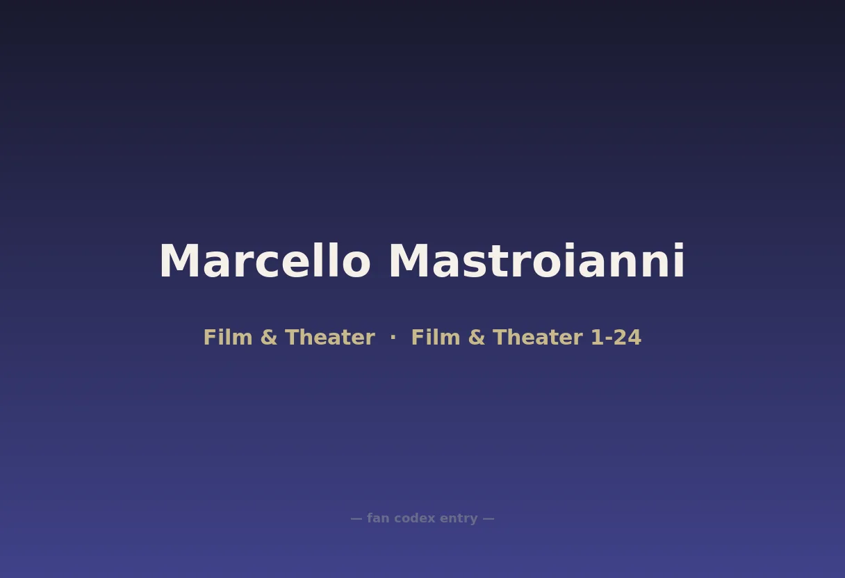 Marcello Mastroianni