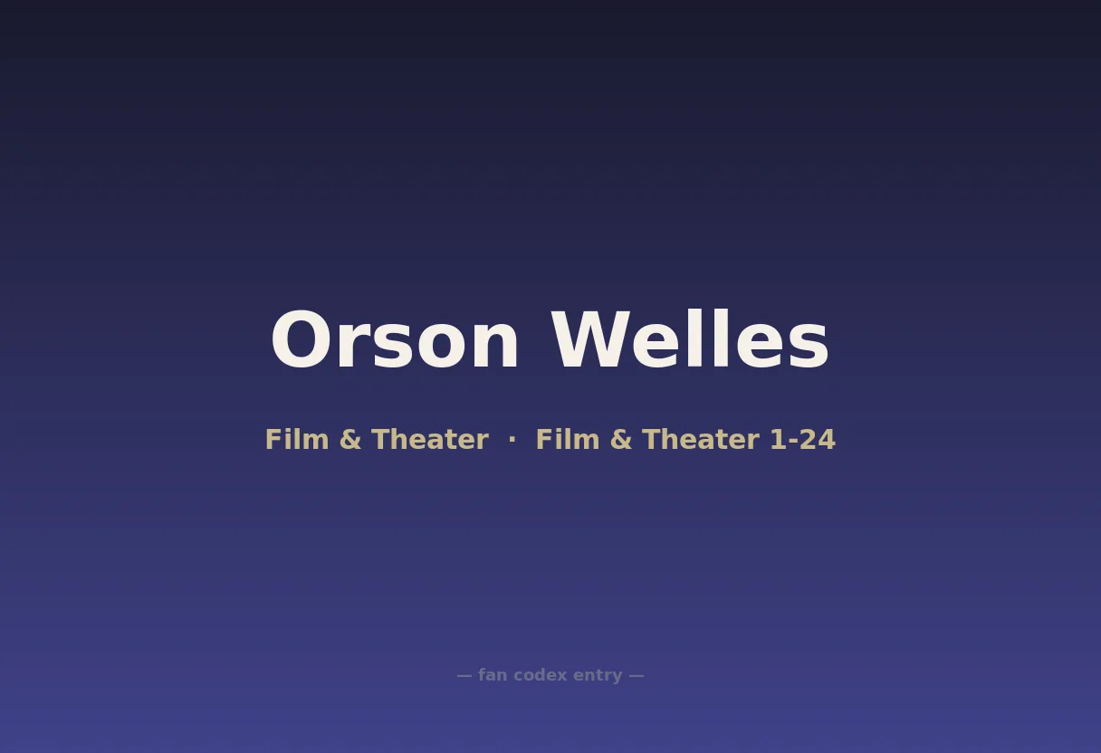 Orson Welles