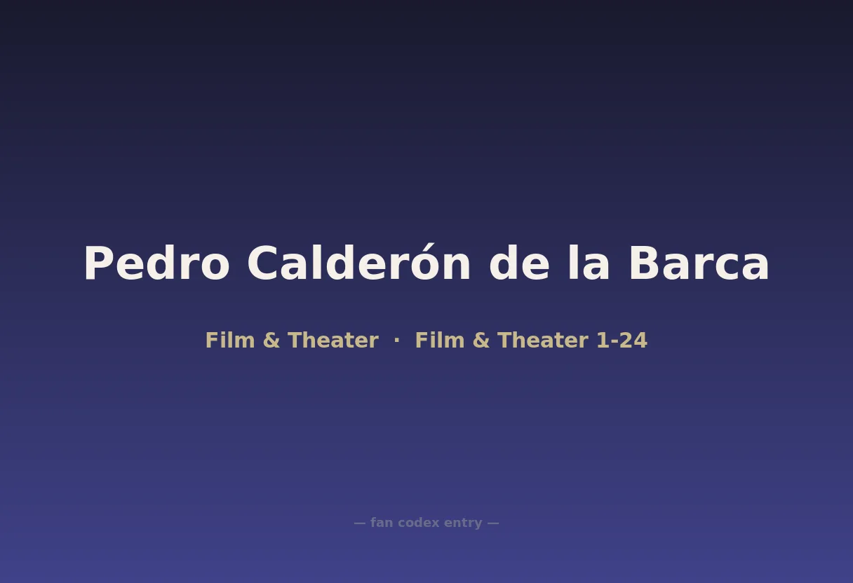 Pedro Calderón de la Barca